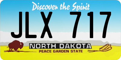 ND license plate JLX717