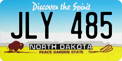 ND license plate JLY485
