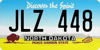 ND license plate JLZ448