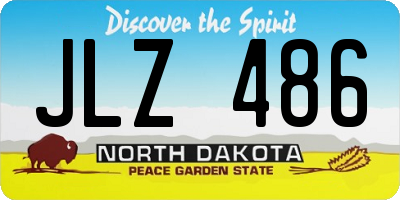 ND license plate JLZ486