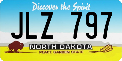 ND license plate JLZ797