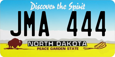 ND license plate JMA444