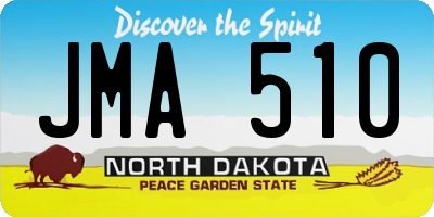 ND license plate JMA510