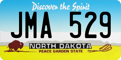 ND license plate JMA529