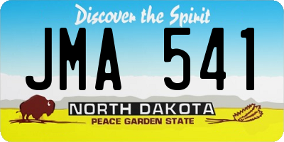 ND license plate JMA541