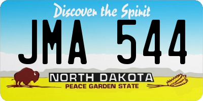 ND license plate JMA544