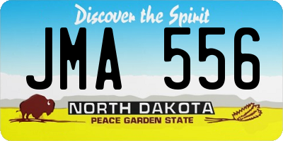 ND license plate JMA556