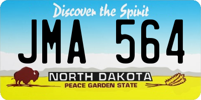 ND license plate JMA564