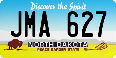 ND license plate JMA627