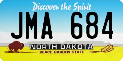 ND license plate JMA684