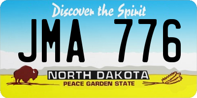 ND license plate JMA776
