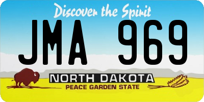 ND license plate JMA969