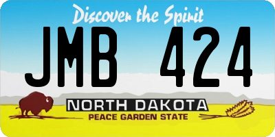 ND license plate JMB424