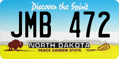 ND license plate JMB472