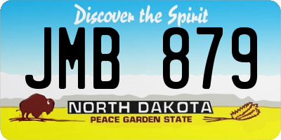 ND license plate JMB879