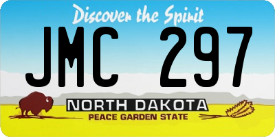 ND license plate JMC297