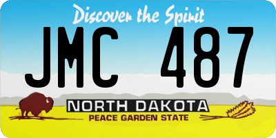 ND license plate JMC487