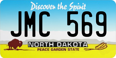 ND license plate JMC569