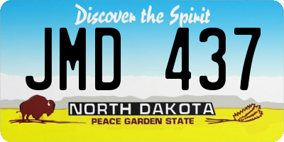 ND license plate JMD437