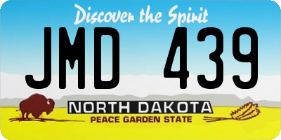 ND license plate JMD439