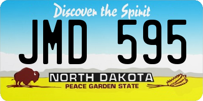 ND license plate JMD595
