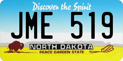 ND license plate JME519
