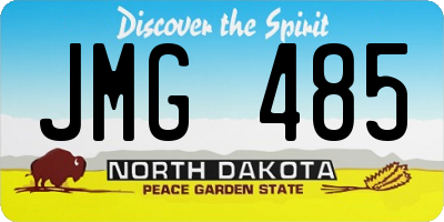 ND license plate JMG485