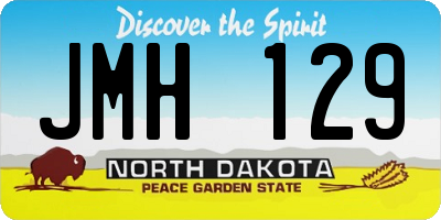 ND license plate JMH129