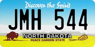 ND license plate JMH544