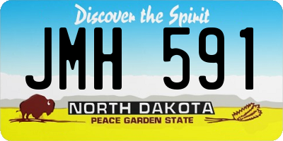 ND license plate JMH591