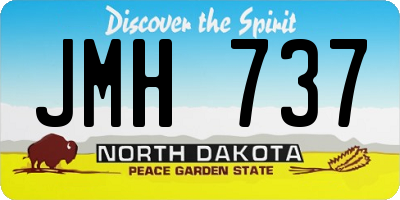 ND license plate JMH737
