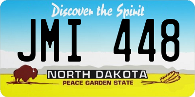 ND license plate JMI448