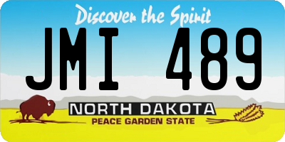 ND license plate JMI489