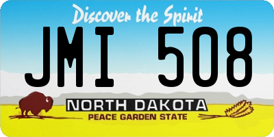 ND license plate JMI508