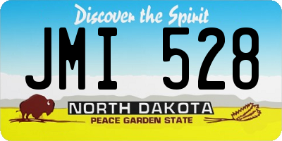 ND license plate JMI528