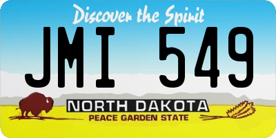 ND license plate JMI549