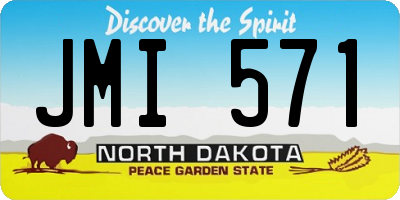 ND license plate JMI571