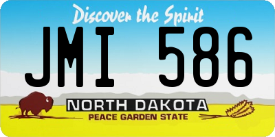 ND license plate JMI586