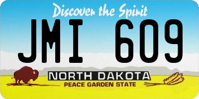 ND license plate JMI609