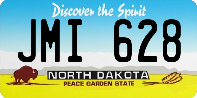 ND license plate JMI628
