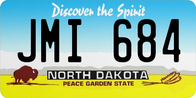 ND license plate JMI684