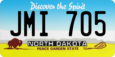 ND license plate JMI705