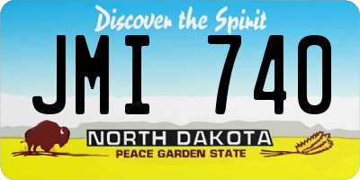 ND license plate JMI740