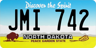 ND license plate JMI742
