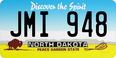 ND license plate JMI948