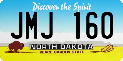 ND license plate JMJ160