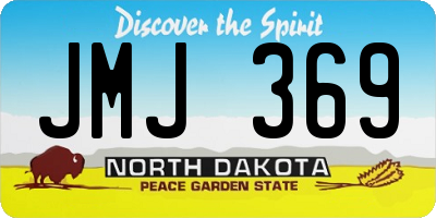 ND license plate JMJ369
