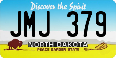 ND license plate JMJ379