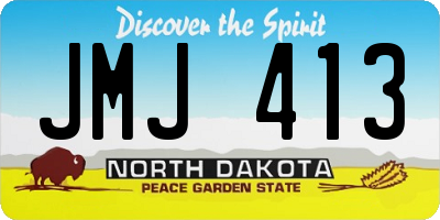 ND license plate JMJ413