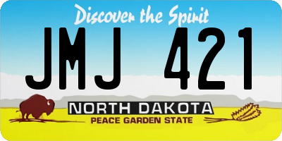 ND license plate JMJ421